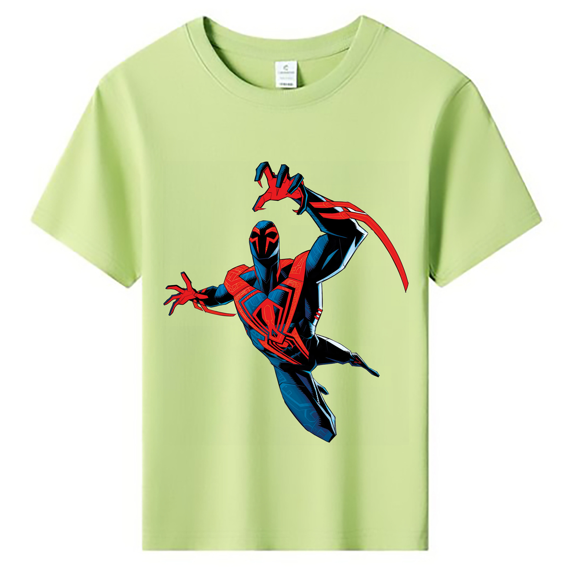 （画像用） Spider Man スパイダーマン 綿100％キッズTシャツ（フロントプリント）